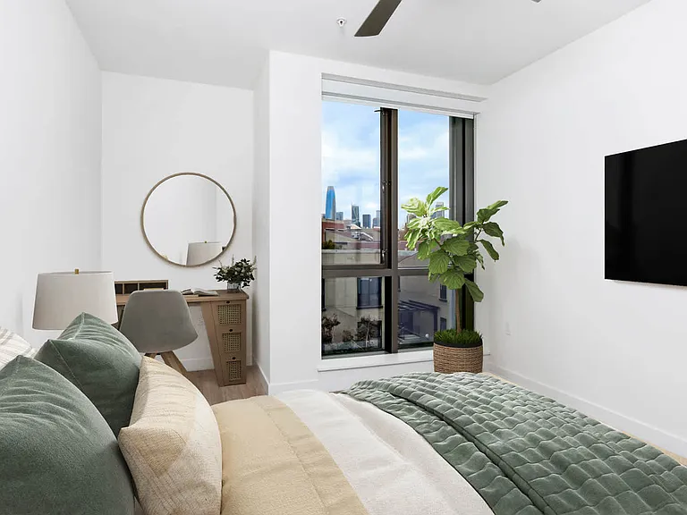 Bedroom with Hard Surface Flooring