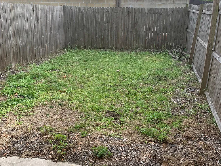 Private backyard