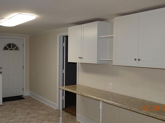 Kitchen (new cabinets, light, counter)