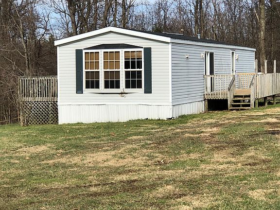 side and rear view of home showing front and rear porches