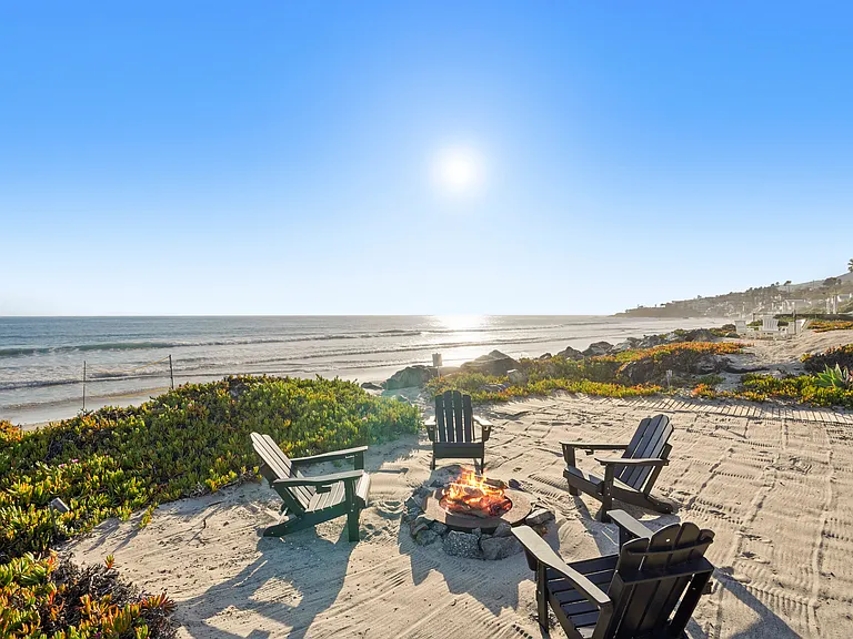 Relax fireside, surrounded by nature and ocean air.