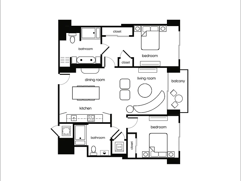 B2 floor plan Metro Edgewater
