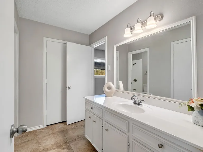Jack and Jill bathroom.