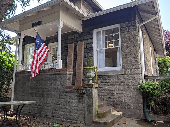 Front entrance with new landscaping.