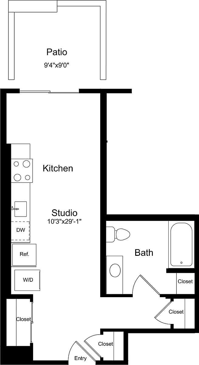 Floor plan S3 with Patio