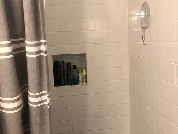 New tile bath and fixtures