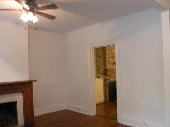 Living room with ceiling fan