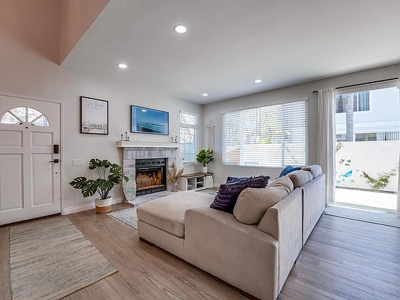 Living room with sliding door to back patio