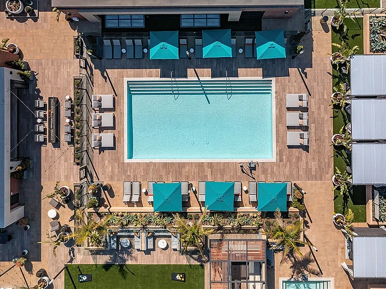 Aerial View of Pool - Esperanza at Duarte Station