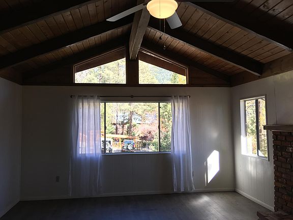 Living room with mountain views