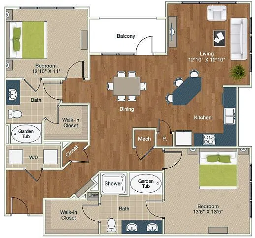 Floor plan B2-B