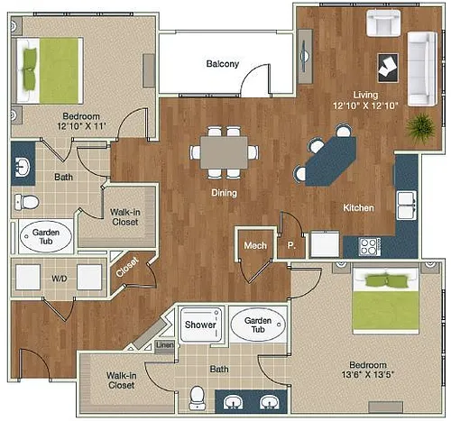 Floor plan B2-B