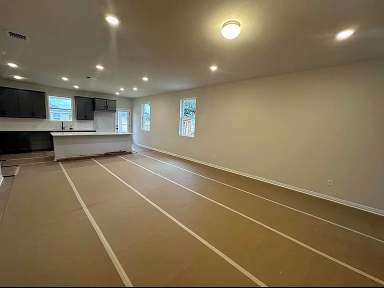 Open living room/dining room