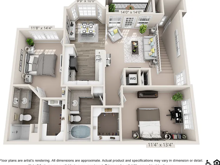 C1S floor plan The Boulevard At Town Lake