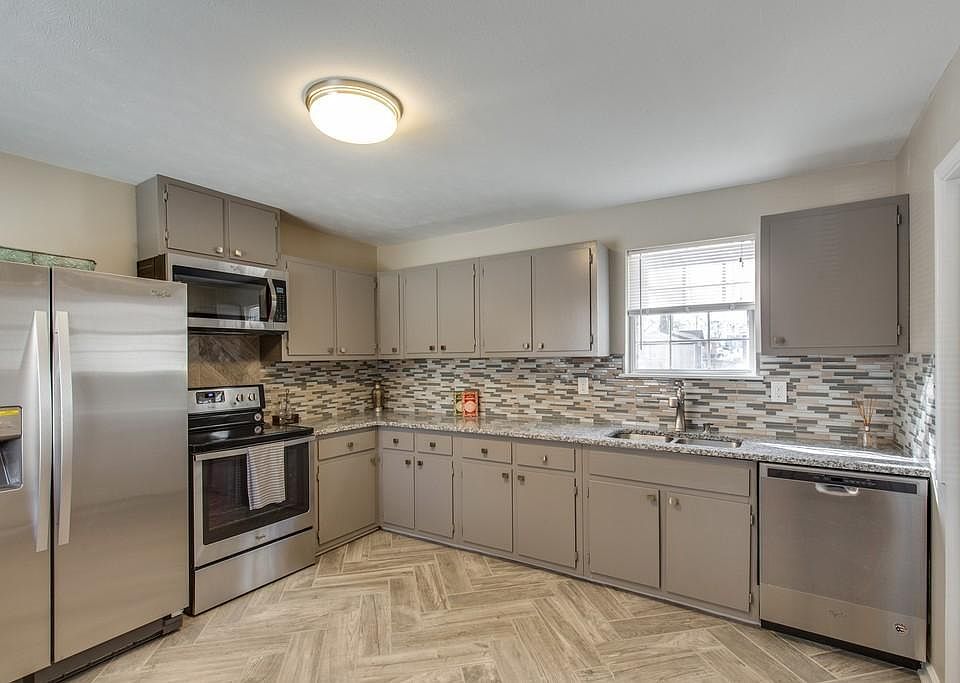 Kitchen with granite counter tops