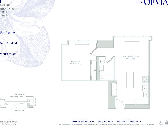 2nd image of 315 W 33rd St APT 27F