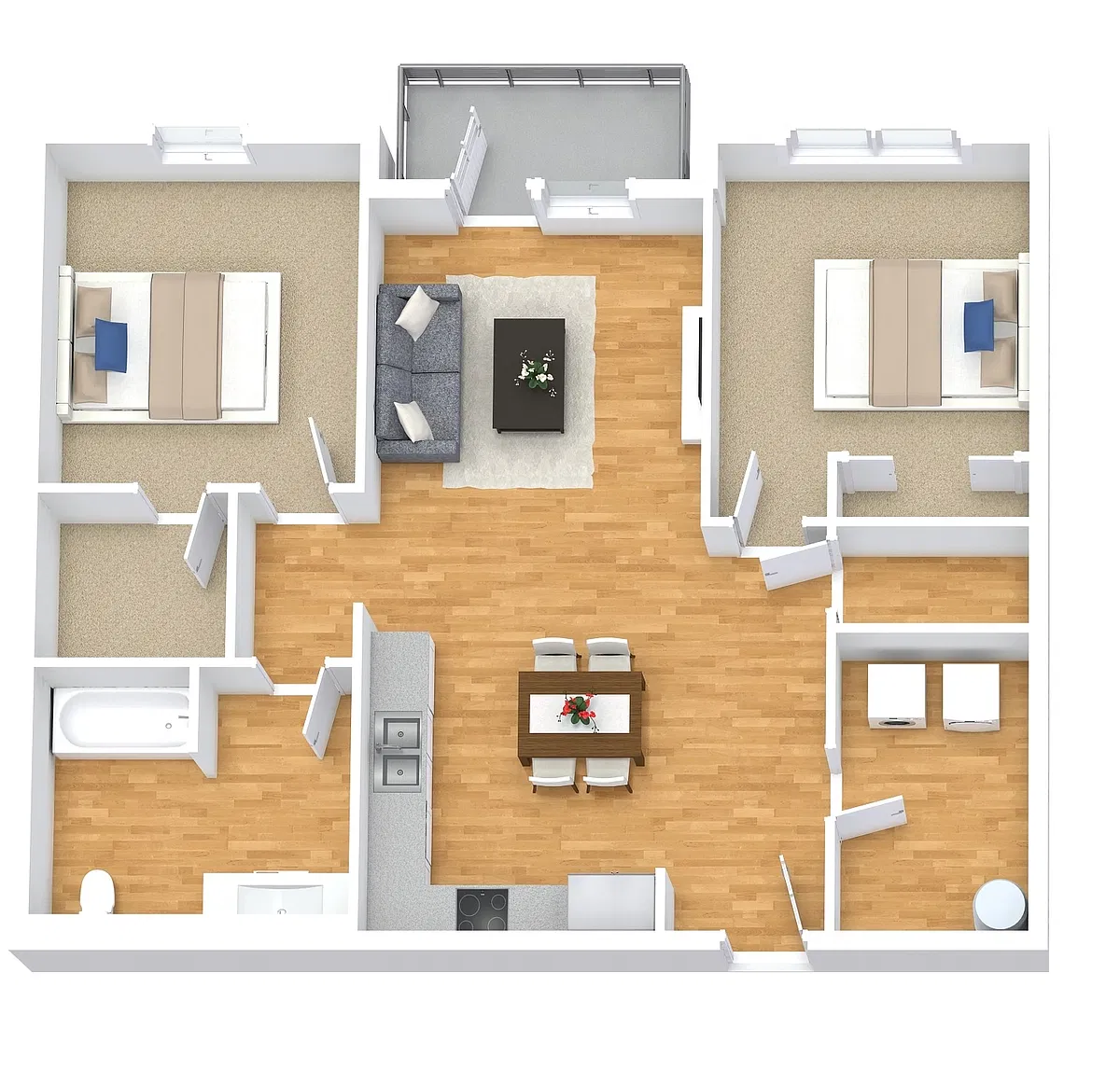 Floor plan 2 Bedroom