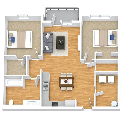 Floor plan 2 Bedroom