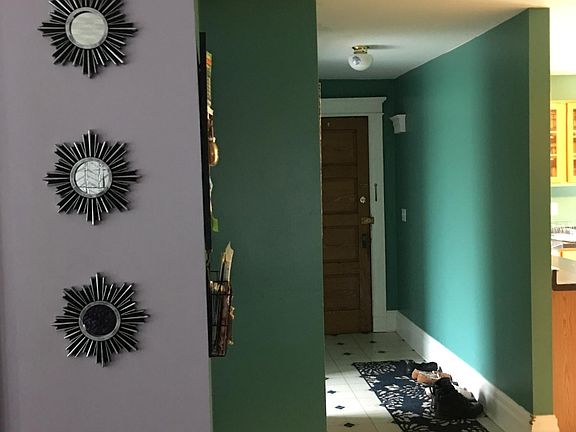 back door entry into apartment.