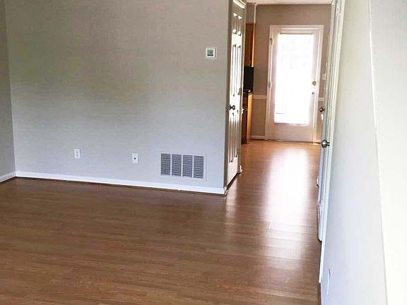 Entrance to the living room. All hardwood floors