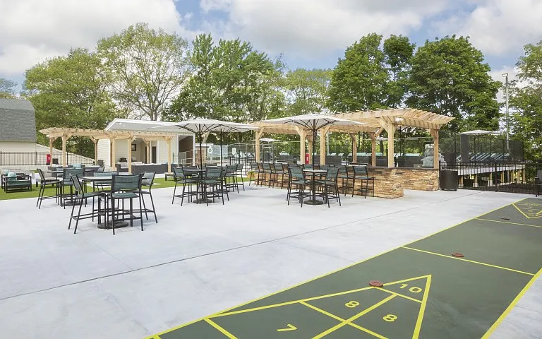 Outdoor shuffleboard