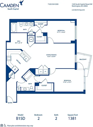Floor plan B15D