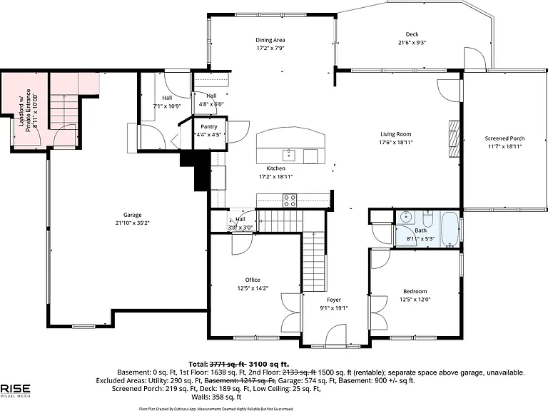 Landlord entrance/exit directly to driveway. No Shared space