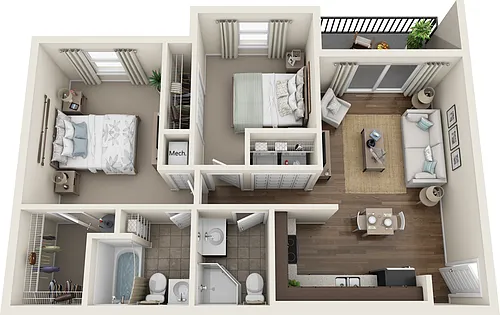 Floor plan Aquamarine *Newly Renovated