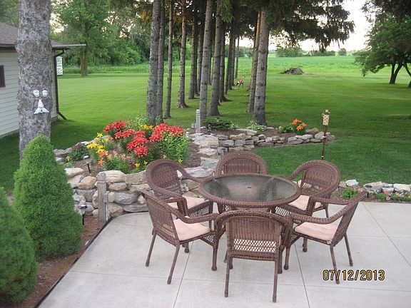 Backyard view from patio