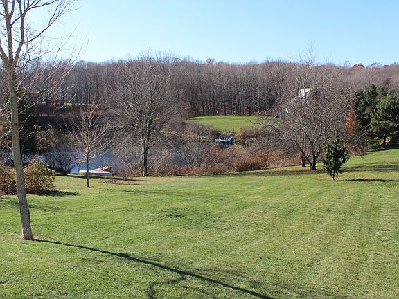 View of pond from back yard
