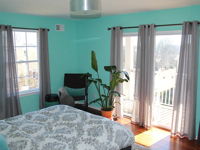 Master Suite with Private Balcony.
Changing Paint Color.