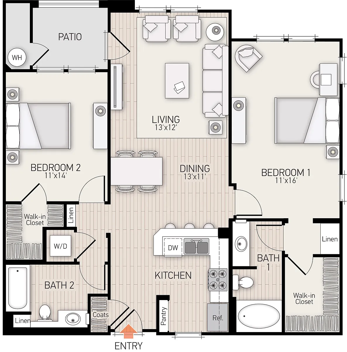 Floor plan Plan J