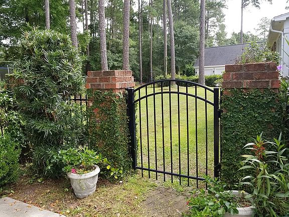 Large private fenced in backyard