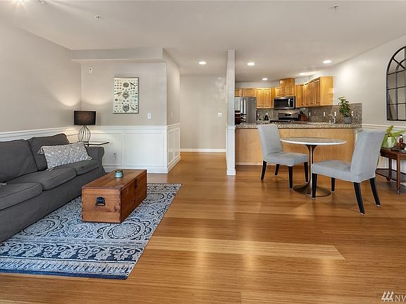 Open concept lets light flow through. 