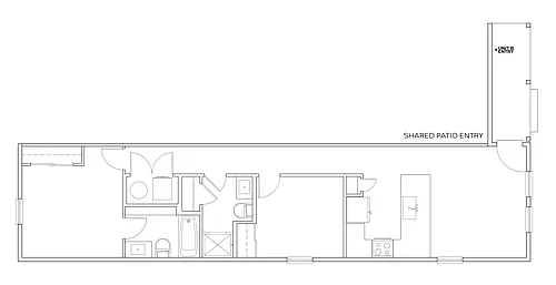 Floor plan 2x2 - 836 sqft - B2