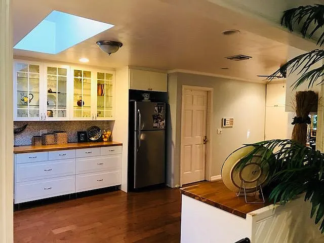 Skylight brings in ample natural light