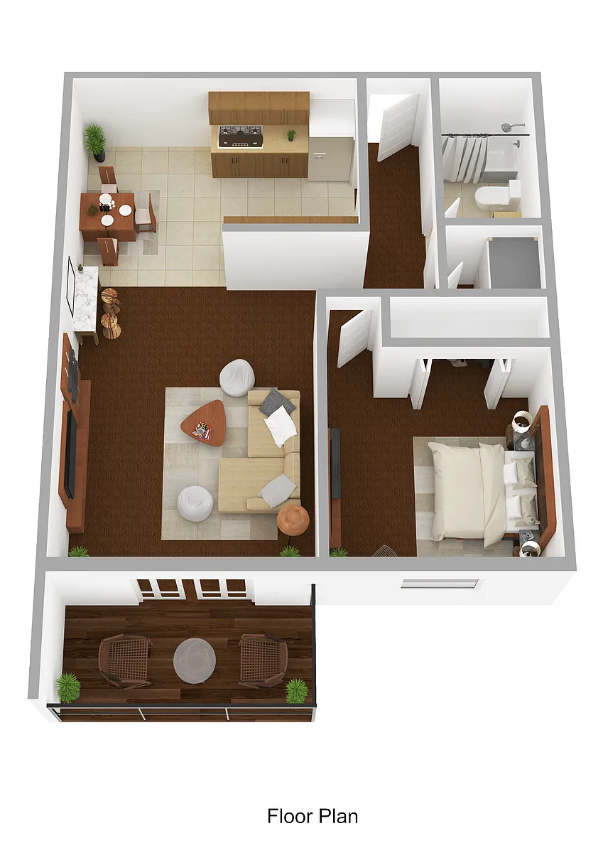 Floor plan 1 Bedroom