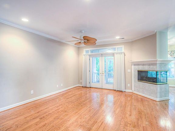 Living room with gas fireplace