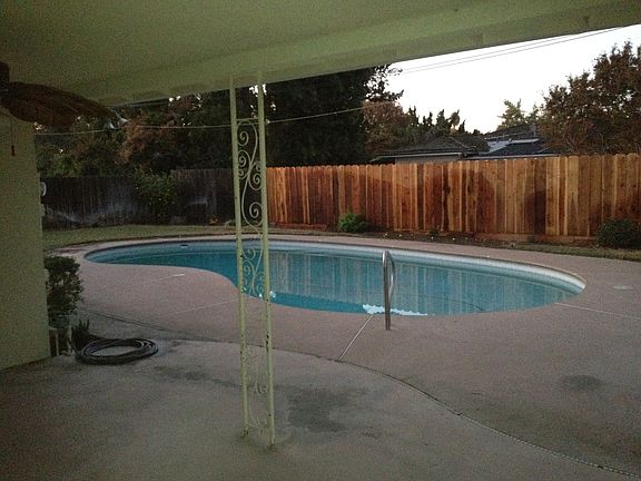 Large patio and pool