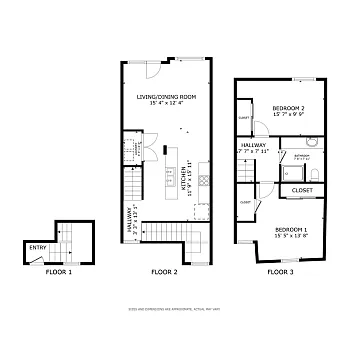 Floor plan 2x1 Individual Room Rate