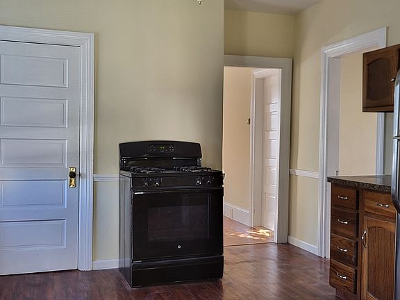 Eat-in kitchen with pantry closet. Stove and refrigerator included.