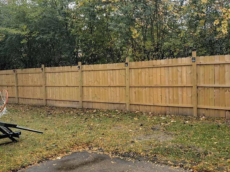 Backyard Patio and Fence