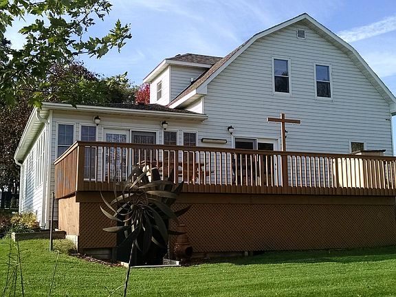 Large deck with walkout