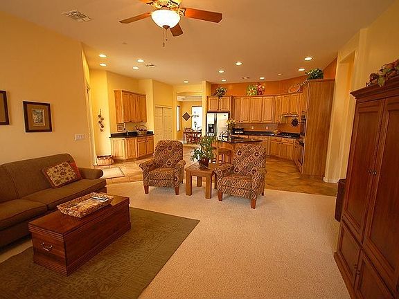 Family room adjacent to kitchen