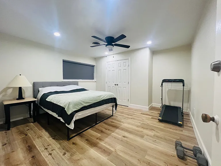 Guest Bedroom #3 with workout equipment
