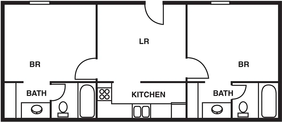 Floor plan Two Bedroom