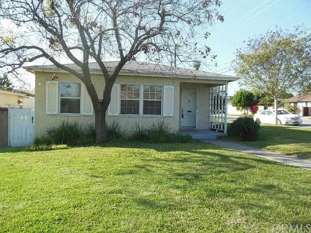 Front View on Large corner lot.
