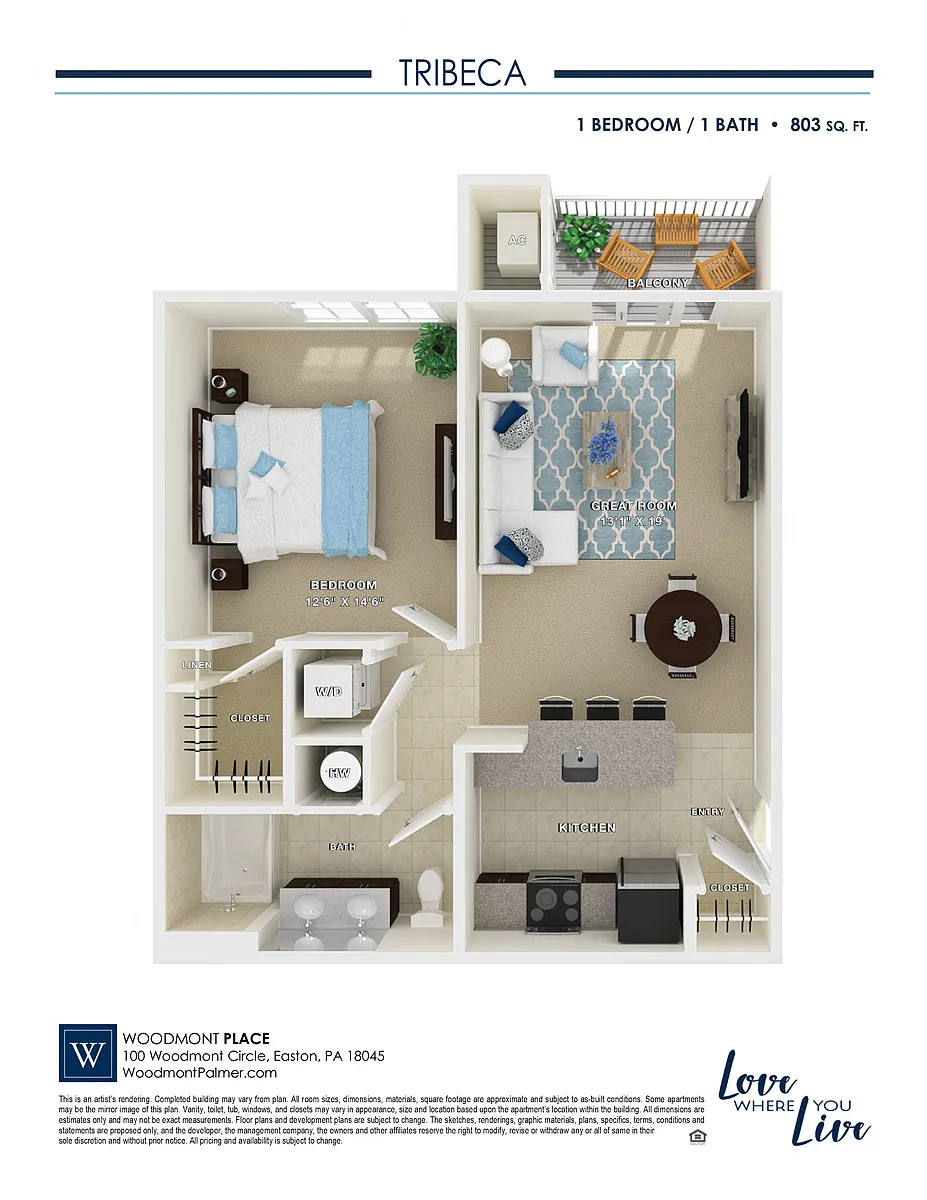 Floor plan Tribeca