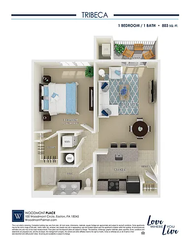 Floor plan Tribeca