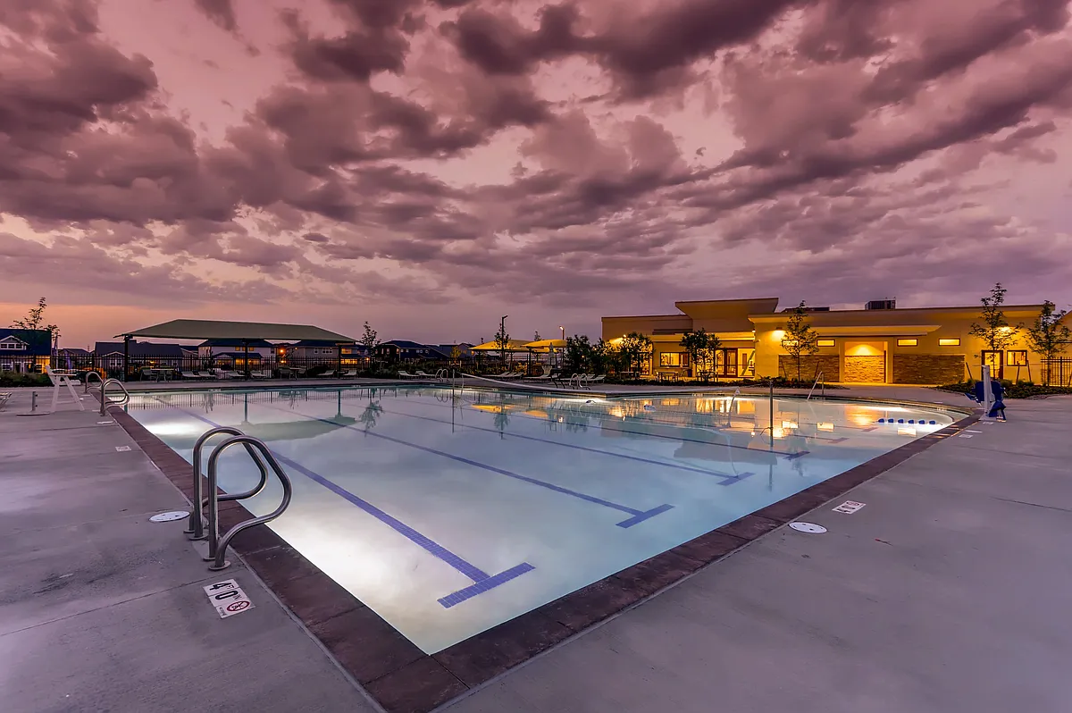 Pool days that melt into warm evenings. - The Lanterns at Brighton Crossing